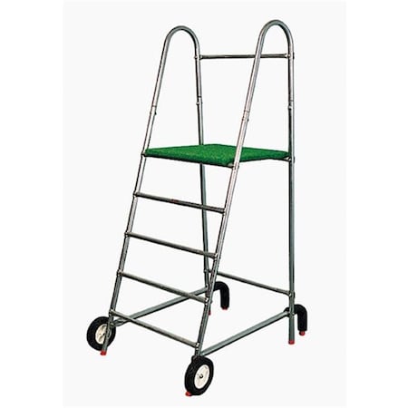 First Team First Team FT5050 Steel Economy Volleyball Judges Stand with Black Pad Only; Black FT5050-BK